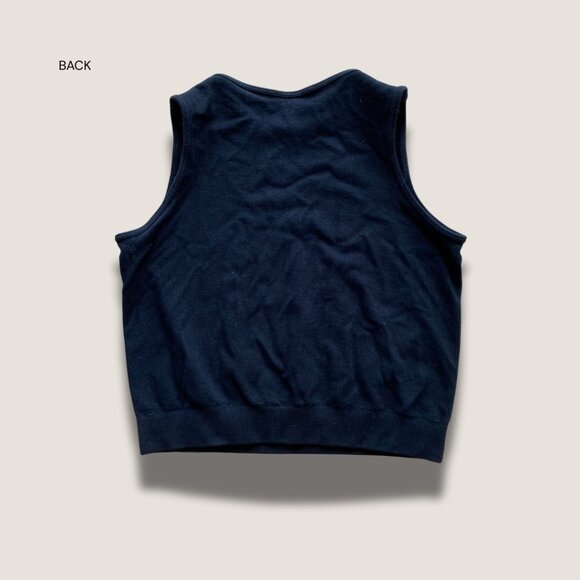 Black Ribbed Crop Top - Picture 4 of 4